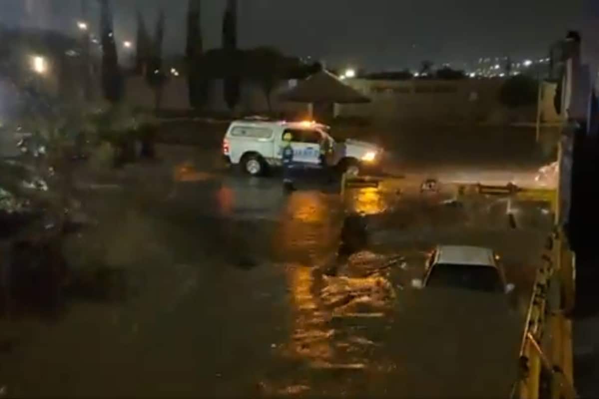 Foto: captura | El sujeto atrapado en la corriente habría sido arrastrado cerca de 500 metros.