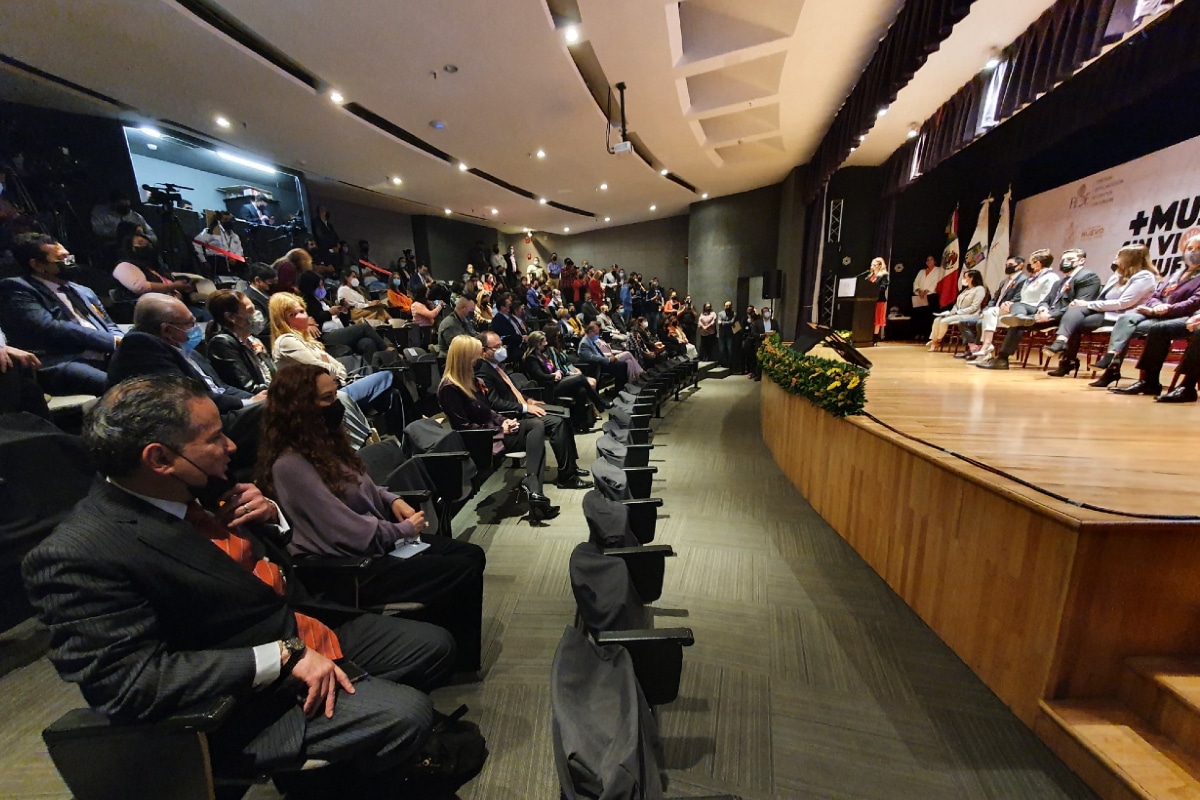 Foto: @dreyesmty. Santiago Nieto estuvo en un evento del gobernador de Nuevo León.