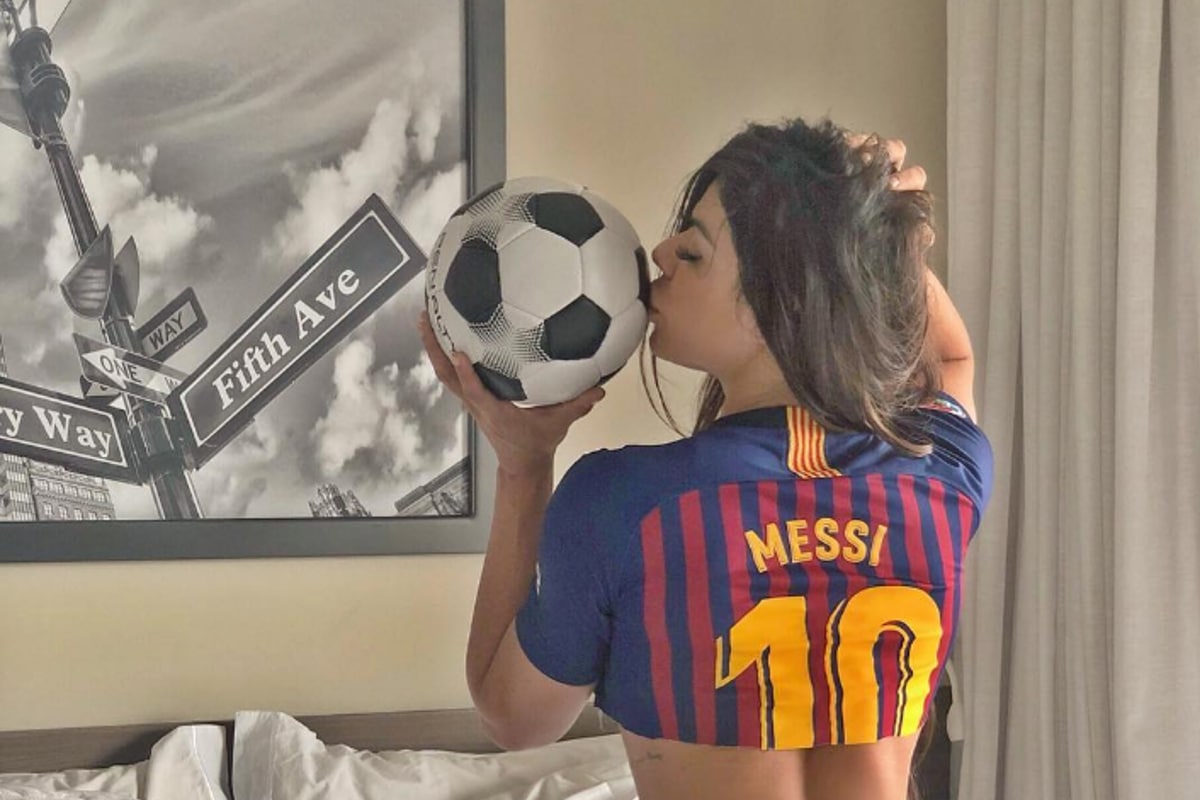 Foto: redes | La brasileña Suzy Cortez prometió una sesión de fotos desnuda para Lionel Messi.