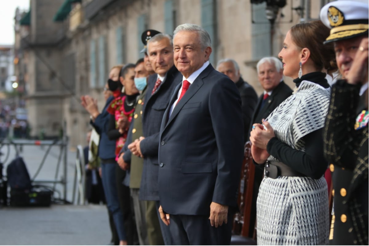 Foto: especial | López Obrador durante su Tercer Informe de Gobierno en el Zócalo capitalino.