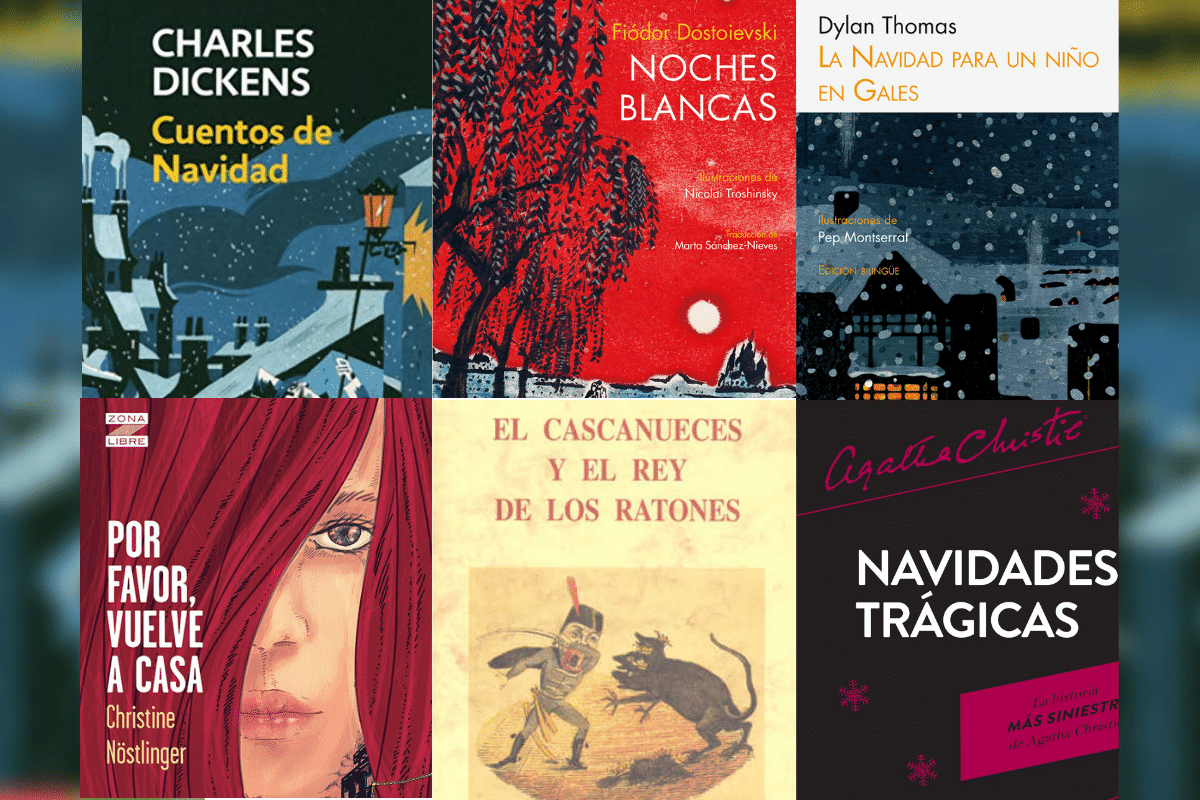 Foto: Collage de redes | Desde literatura americana hasta la rusa. Estos son los libros imprescindibles para leer en Navidad