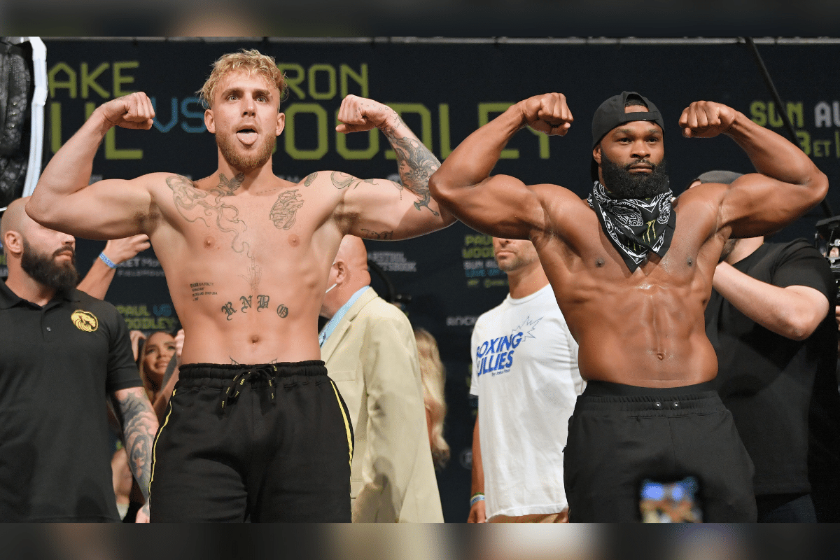 Foto: Getty Images | Jake Paul le dará la revancha a Tryon Woodley en la Amalie Arena, donde buscará su quinta victoria como boxeador profesional