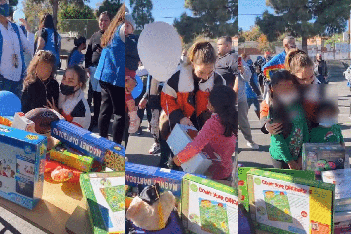 Foto: Instagram@belindadpop | En épocas decembrinas, la cantante acudió a un hospital infantil para regalar tratamientos de quimioterapia a niños con cáncer