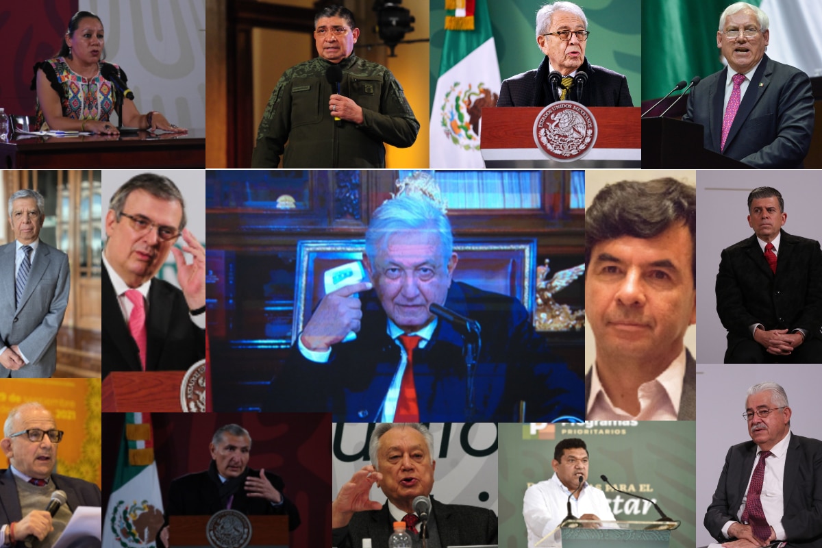 Fotos: Cuartoscuro. AMLO se habría encontrado al menos con 13 funcionarios días y momentos antes de dar positivo a covid-19.