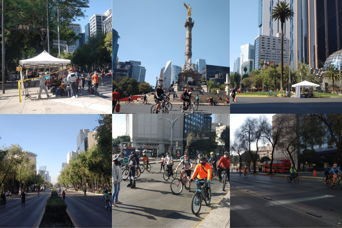 Fotos: Ángel Ortíz | Con bicicletas y patines, cientos de ciudadanos formaron parte del primer Paseo Dominical de 2022 sobre av. Paseo de la Reforma