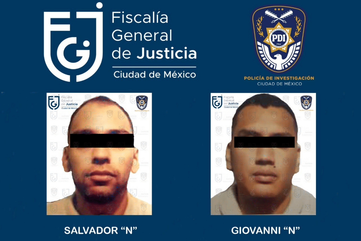 Foto: FGJ CDMX | Dos hombres recibieron sentencia de 35 años por el delito de homicidio calificado; uno de ellos era integrante de "La Unión Tepito", según las indagatorias