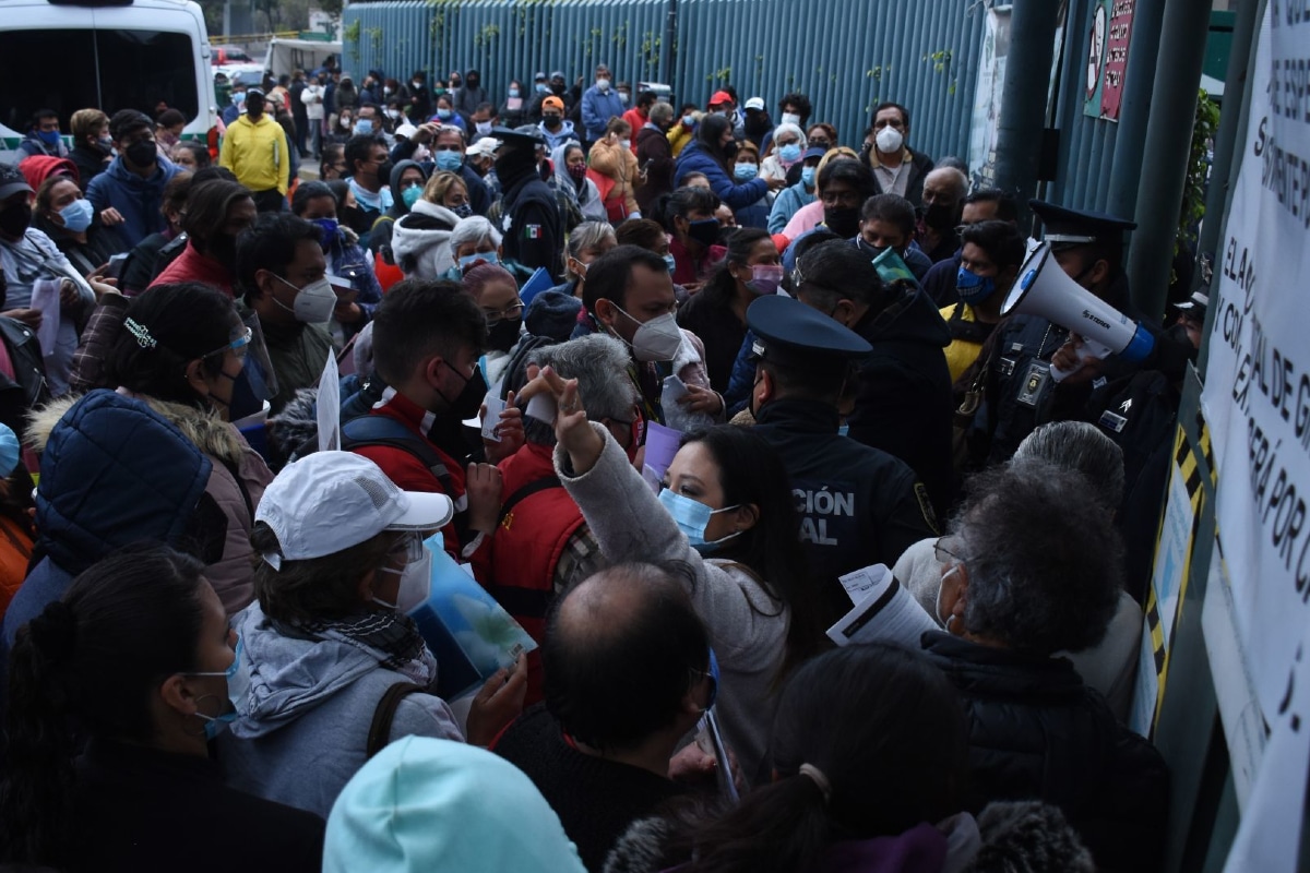 Foto: Cuartoscuro. El IMSS implementó un sistema para evitar aglomeraciones en La Raza.