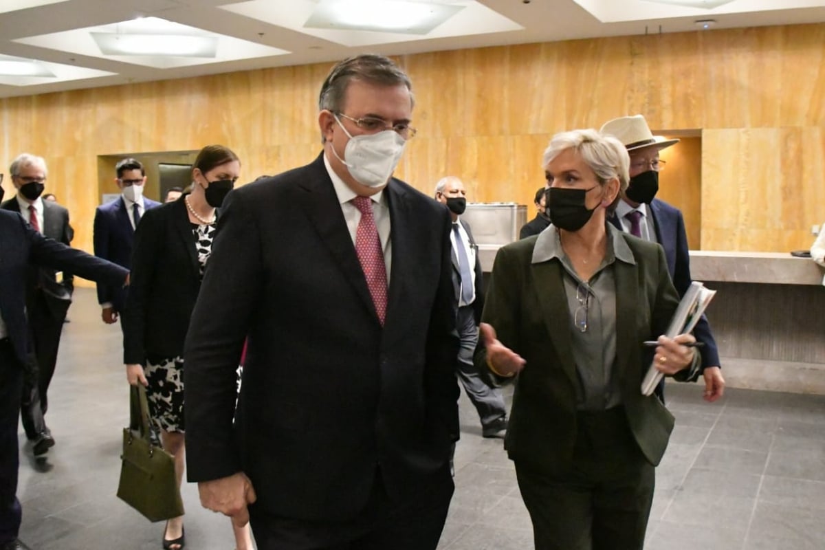 Foto: especial | Canciller Marcelo Ebrard y Jennifer Granholm, secretaria de energía de EU.