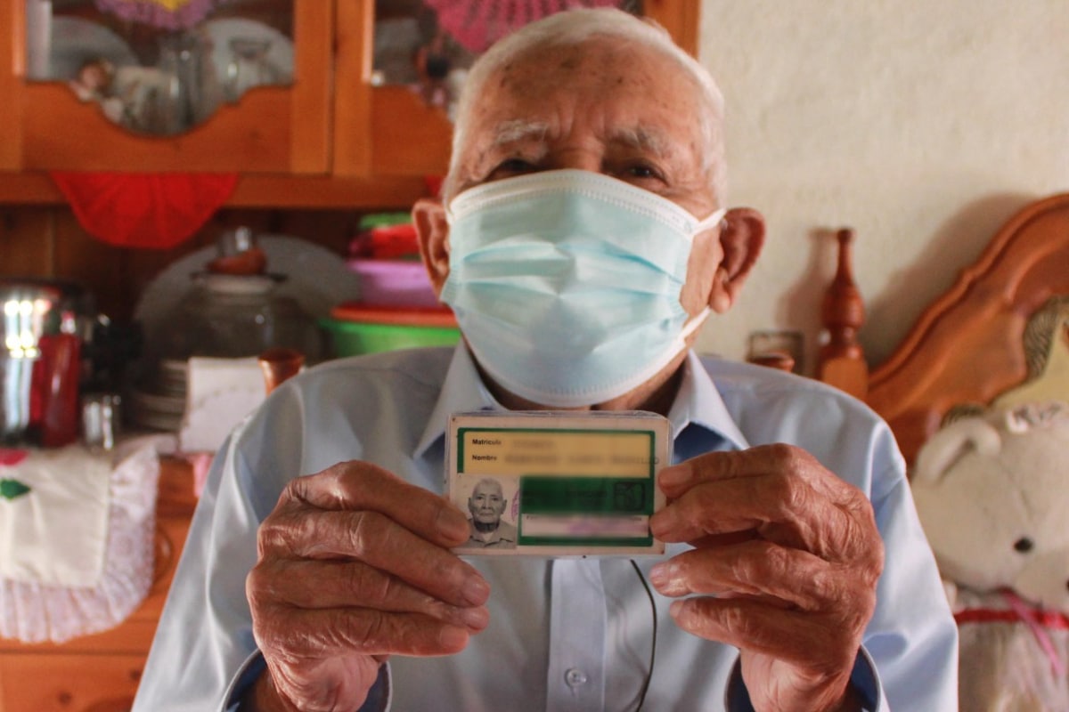 Foto: especial | Maurilio Rodríguez, extrabajador más longevo del IMSS.