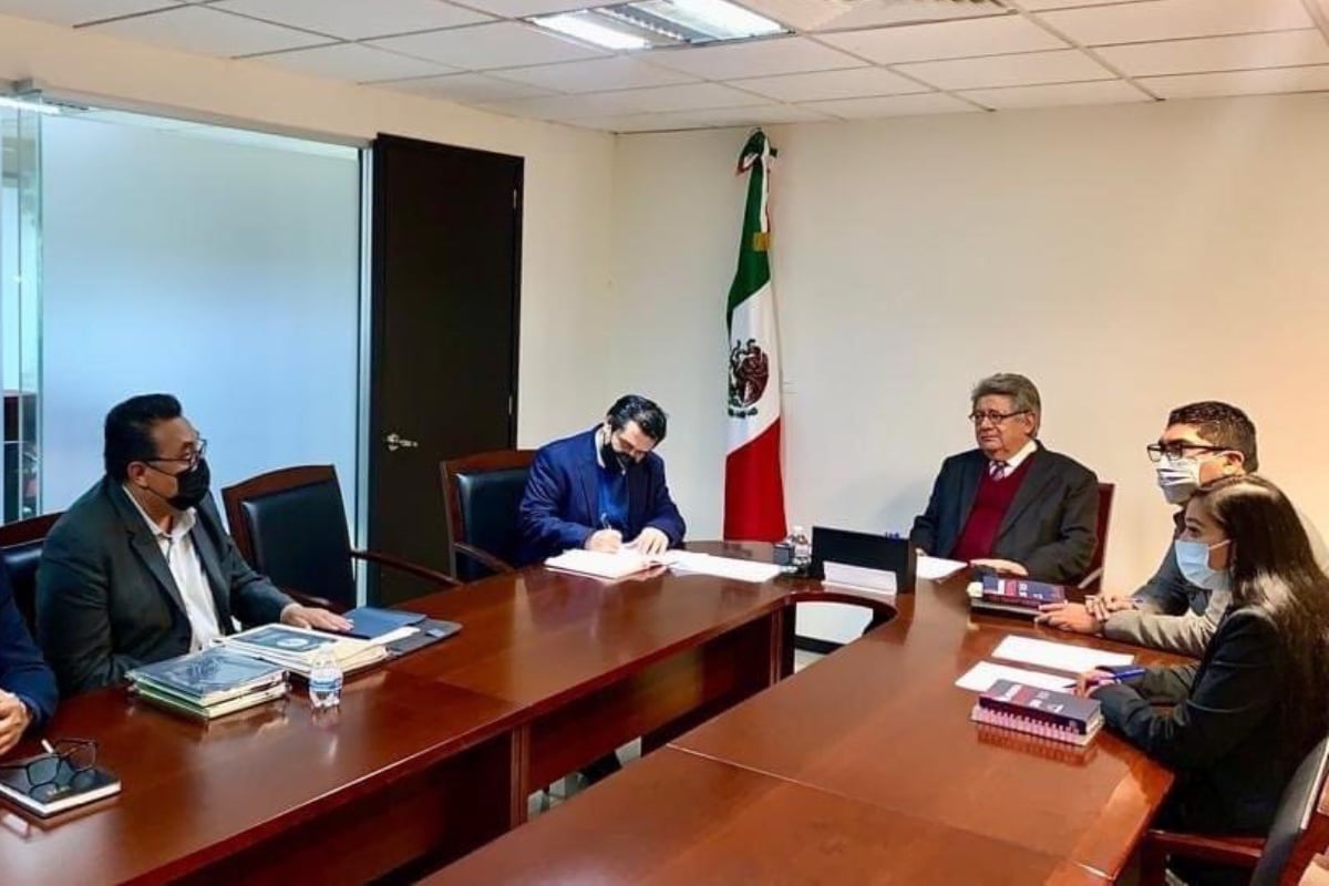 Magistrado del TFCA se reúne con presidente del Sindicato de la FGJCDMX