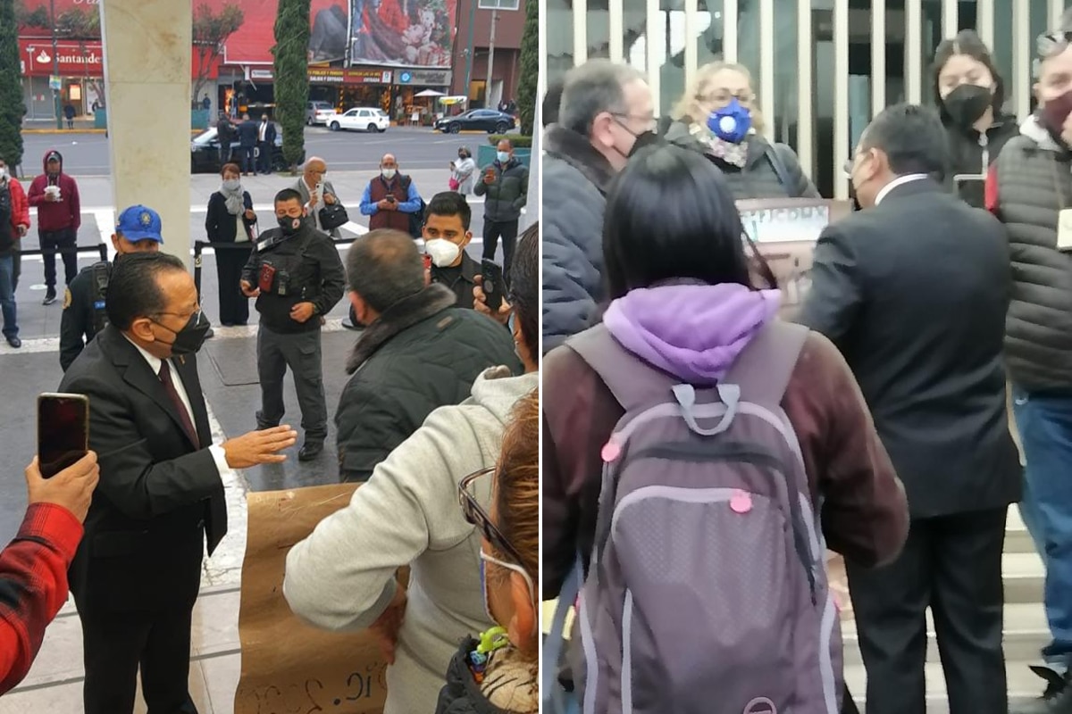 Foto: especial | El acceso al tribunal permanece bloqueado por la presencia de manifestantes.