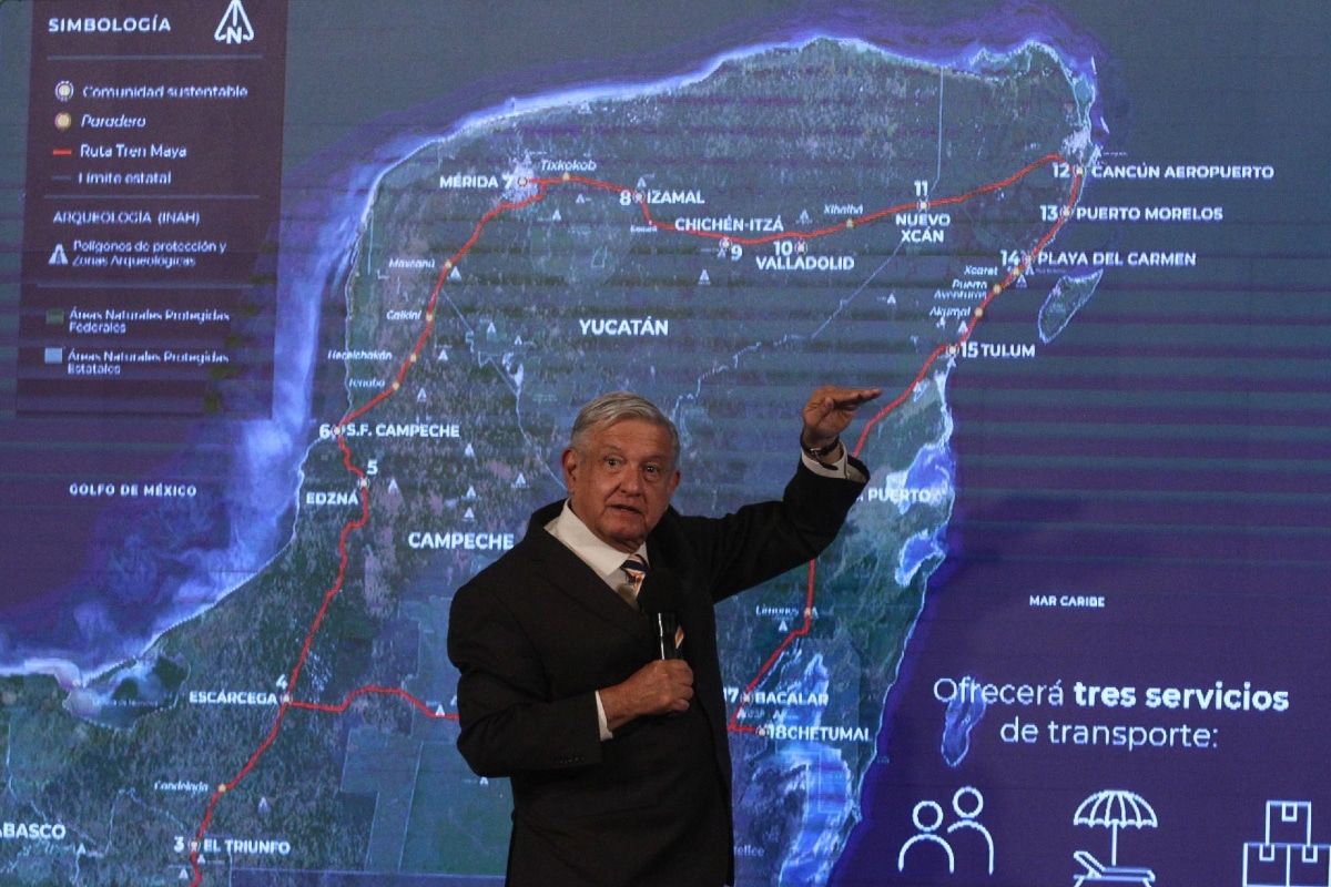 Presidente Andrés Manuel López Obrador en conferencia matutina.