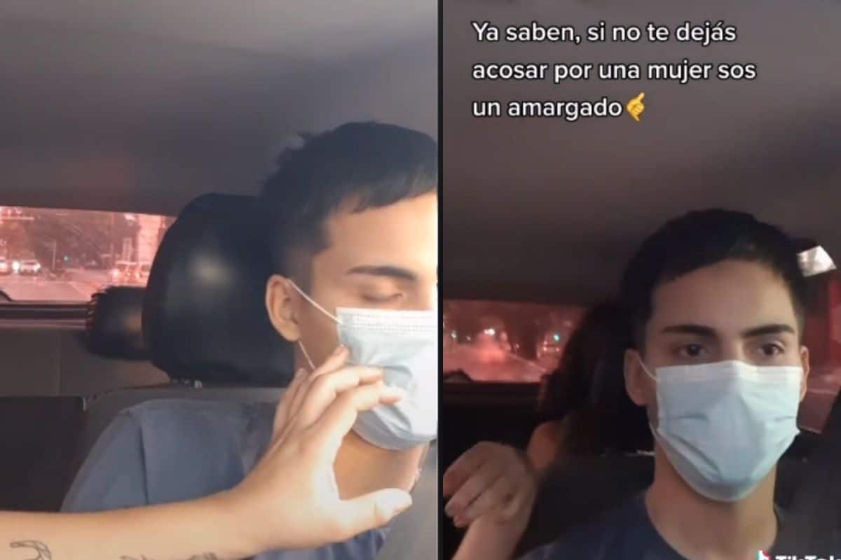 Foto: Captura de pantalla | Video: “¿o no te gustan las mujeres?”, pasajeras acosan a conductor de taxi