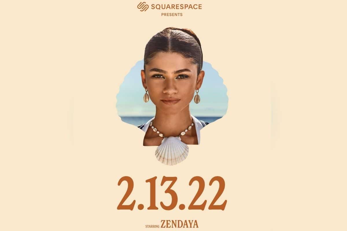 Foto: Twitter / @squarespace | ¡No es una sirena!, Zendaya sorprende con outfit en un avance comercial