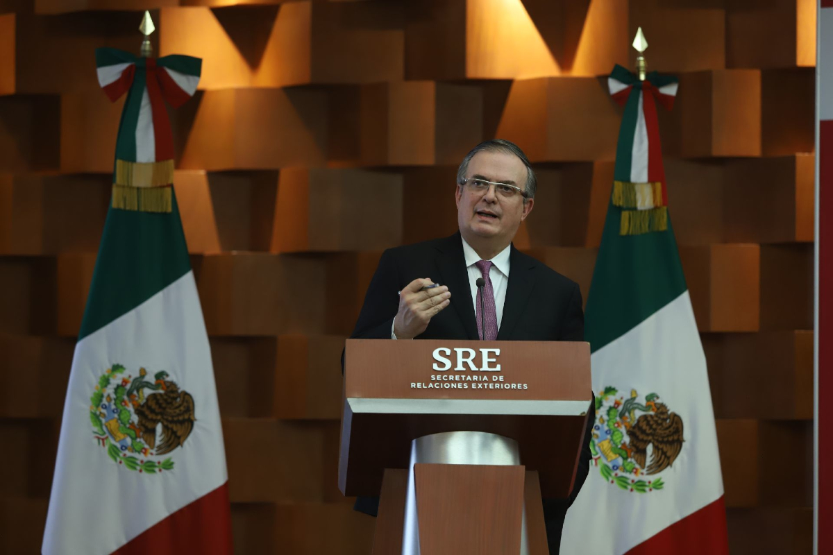 Marcelo Ebrard, secretario de Relaciones Exteriores.