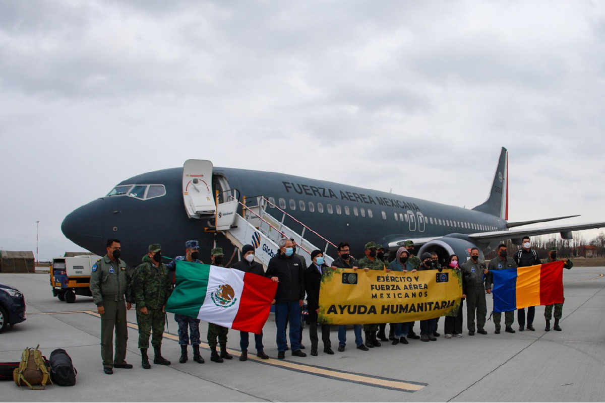 El avión de la FAM que evacuará a connacionales aterrizó en Rumania.