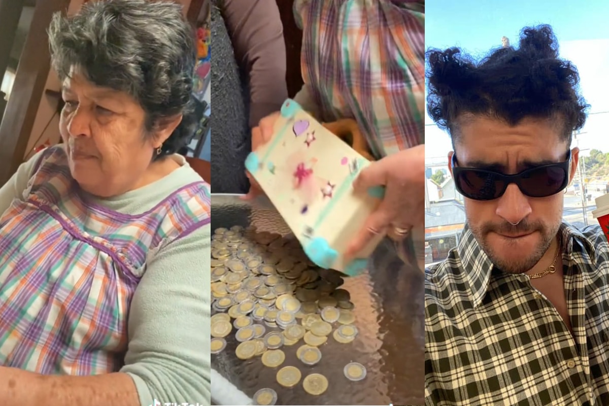 La abuelita ofreció el dinero de su alcancía para que su nieta asista a un concierto.