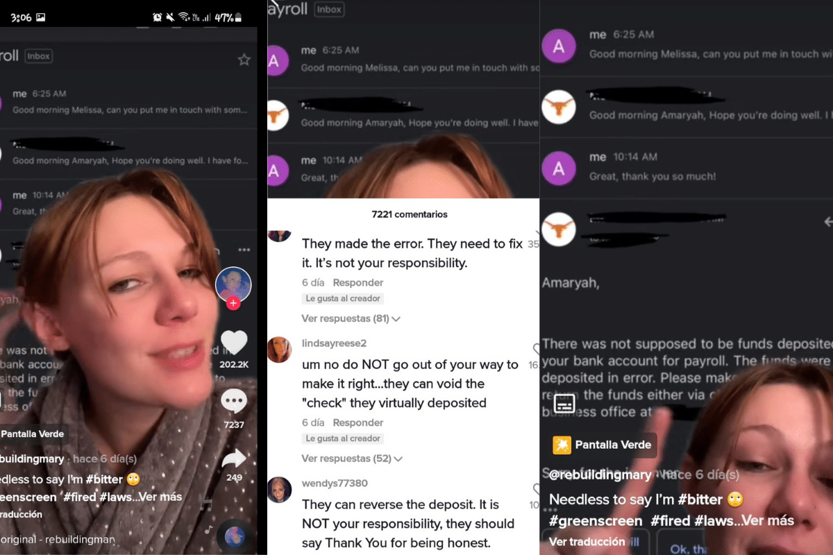 Foto: Tik Tok / @rebuildingmary | Ex empleada recibe 61 mil pesos por accidente y genera debate en Tik Tok