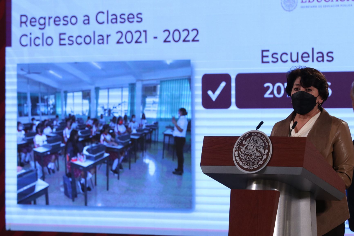 Delfina Gómez Álvarez, secretaria de Educación Pública.