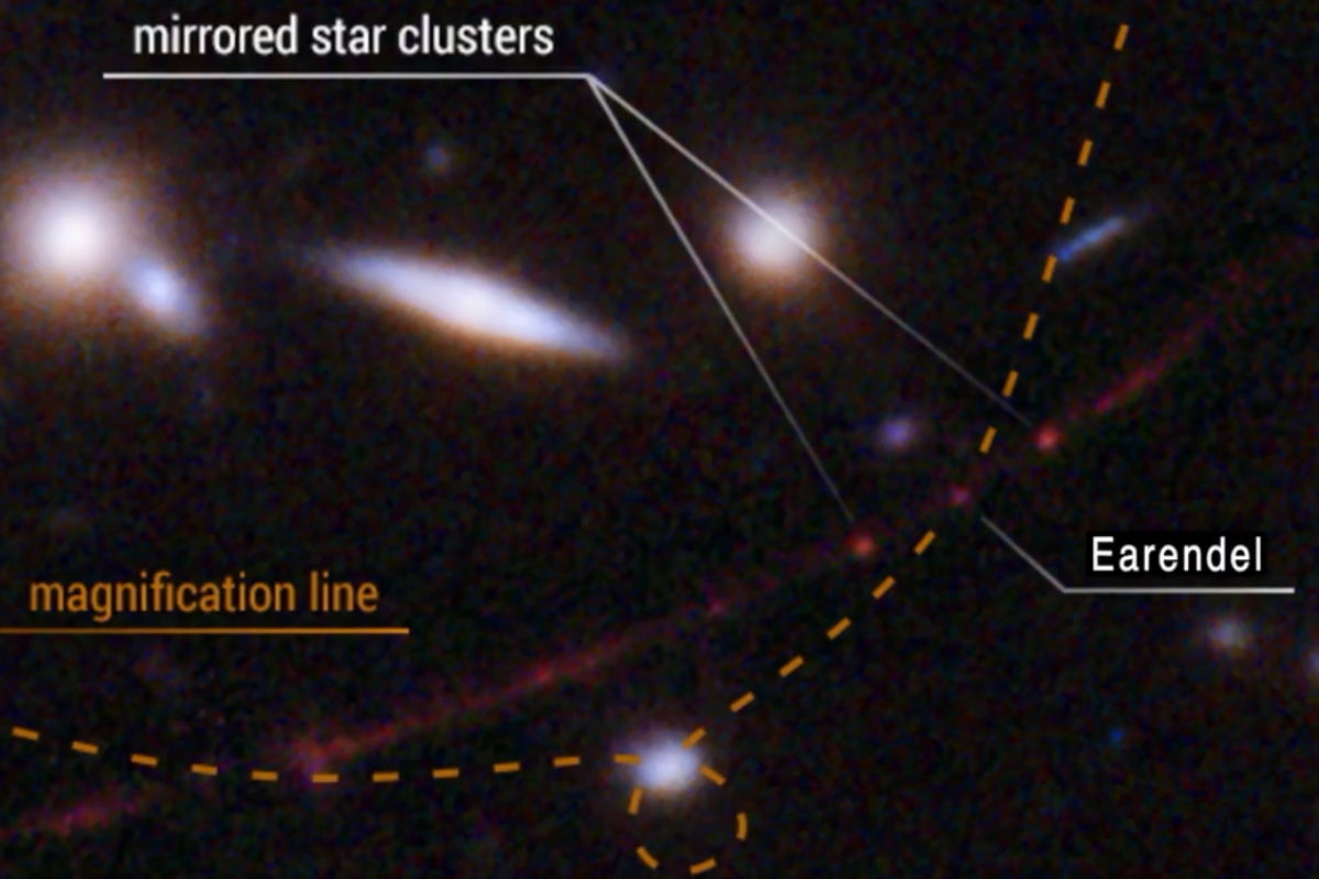 Foto: NASA |  NASA revela su nuevo récord "Earendel", la estrella individual más lejana