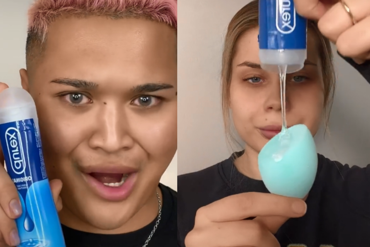 Foto: TikTok/ @itsrady | ¡Cuidado! Dermatóloga advierten peligros en la moda de usar lubricante como primer de maquillaje