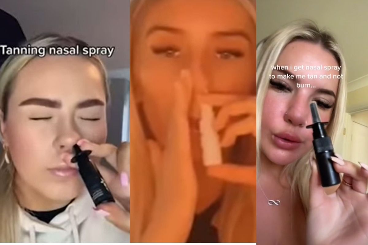 Foto: Captura de pantalla|Inhalar aerosoles para bronceado: El peligroso reto viral de TikTok