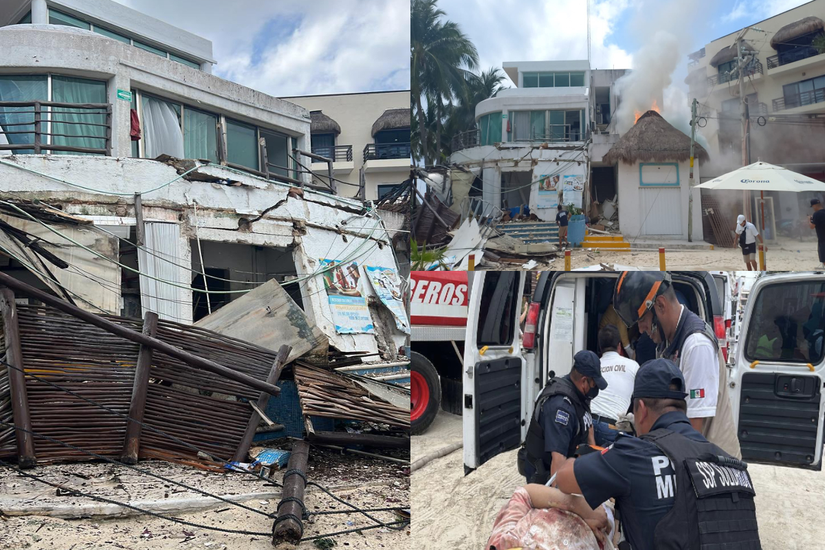 Explosión en restaurante de Playa del Carmen.