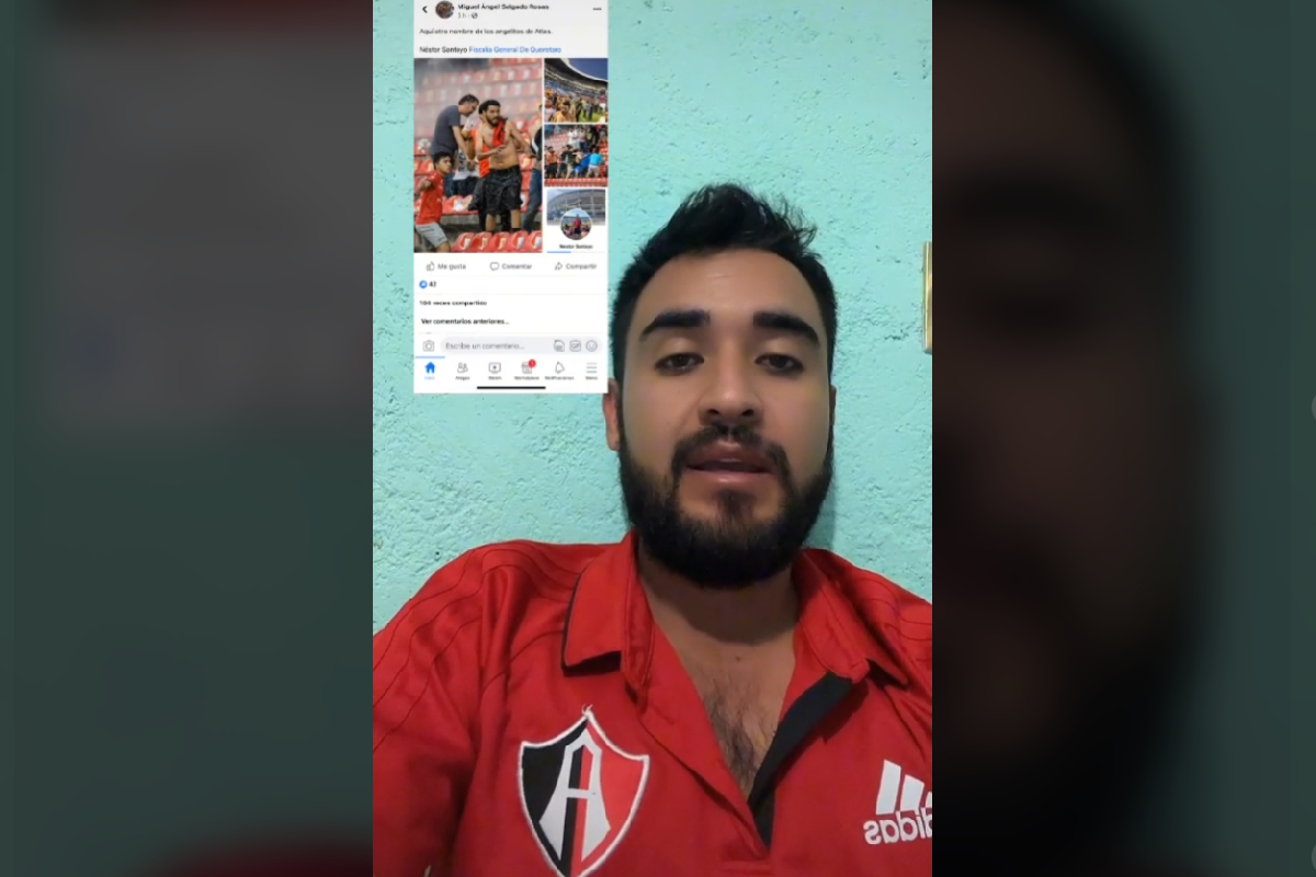 El aficionado del Atlas respondió en video a los señalamientos en su contra.