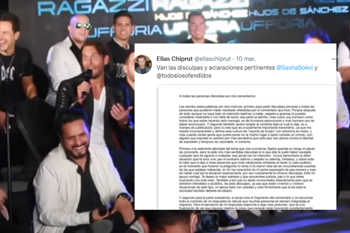 Foto: Youtube/ @Espectáculos CDMX | “No somos el condón de Luis de  Llano” : Elías Chiprout de 'Mercurio'  se disculpa por comentario sobre  el caso Sasha 