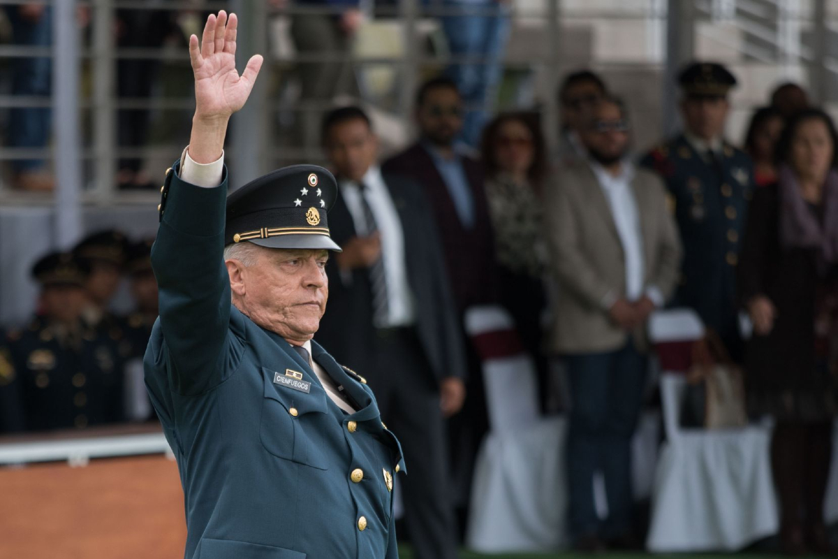 Salvador Cienfuegos, extitular de la Sedena estuvo en la inauguración del AIFA; su primer aparición pública desde 2020.