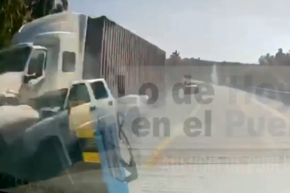 El aparatoso choque quedó registrado en video.