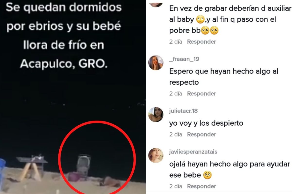 Foto:Captura de pantalla|Padres dejan solo a bebé tras quedarse dormidos alcoholizados