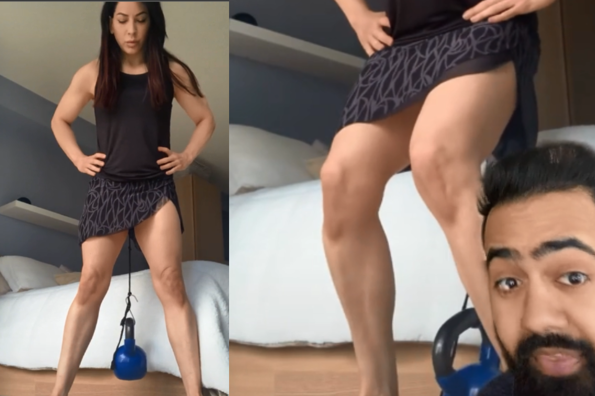 Foto: TikTok/ @drsarasolomon y @dr.karanr | ¡Qué fuerte! Doctor explica video viral de mujer levantando pesa con su entrepierna