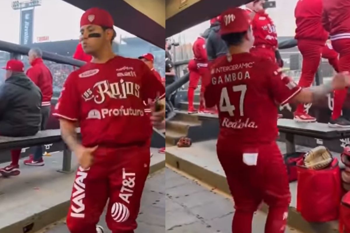 Foto:Captura de pantalla|Haper Gamboa de los “Diablos Rojos” saca sus mejores pasos ante su victoria