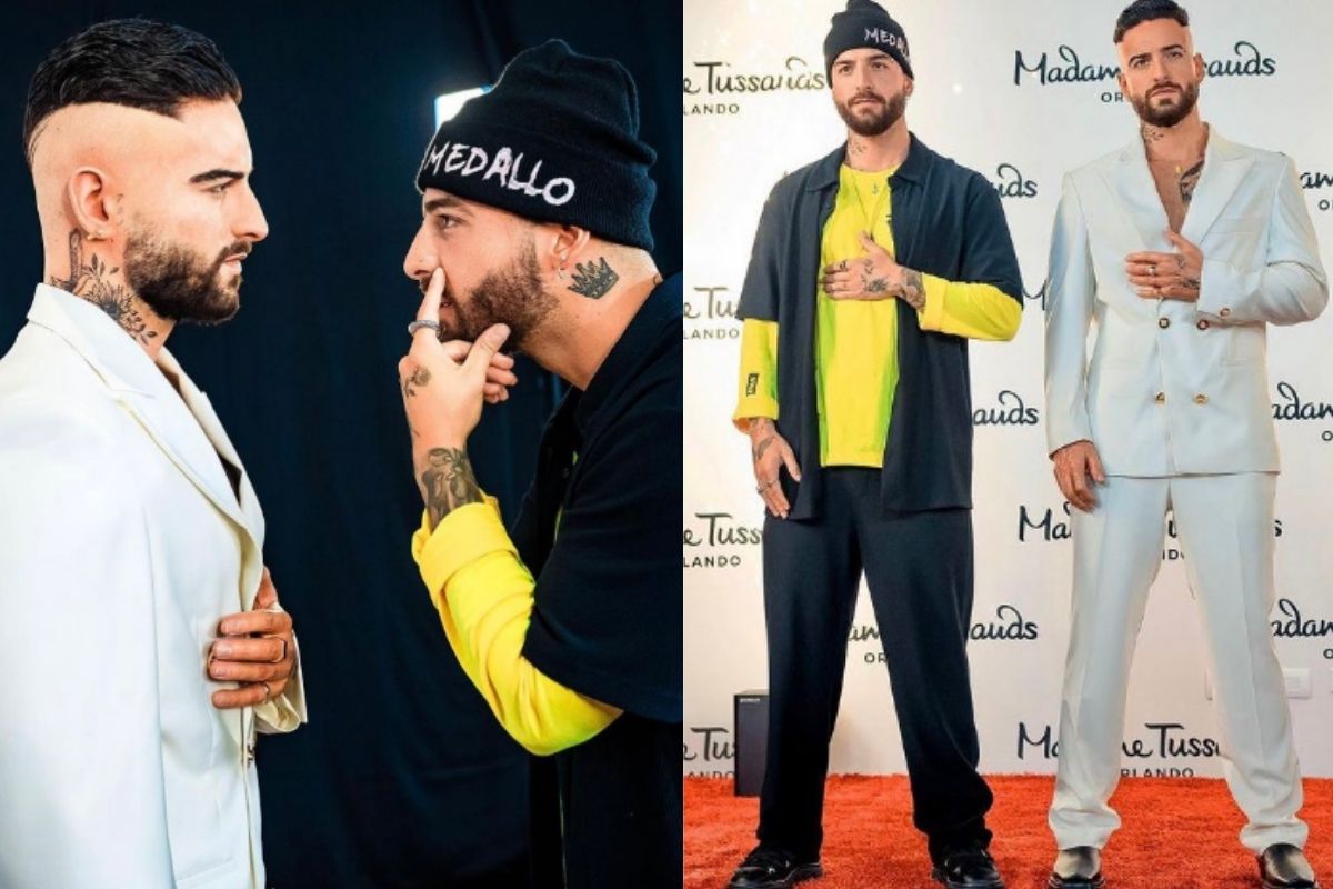 Foto:Twitter/@DonaldPalencia_|¿Viste doble? Maluma ya tiene su propia figura de cera