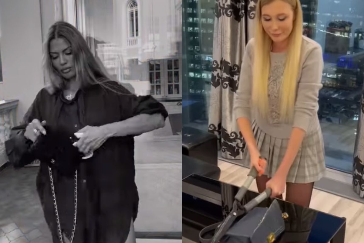 Foto:Captura de pantalla|Influencers rusas destruyen sus bolsos Chanel en protesta contra la marca