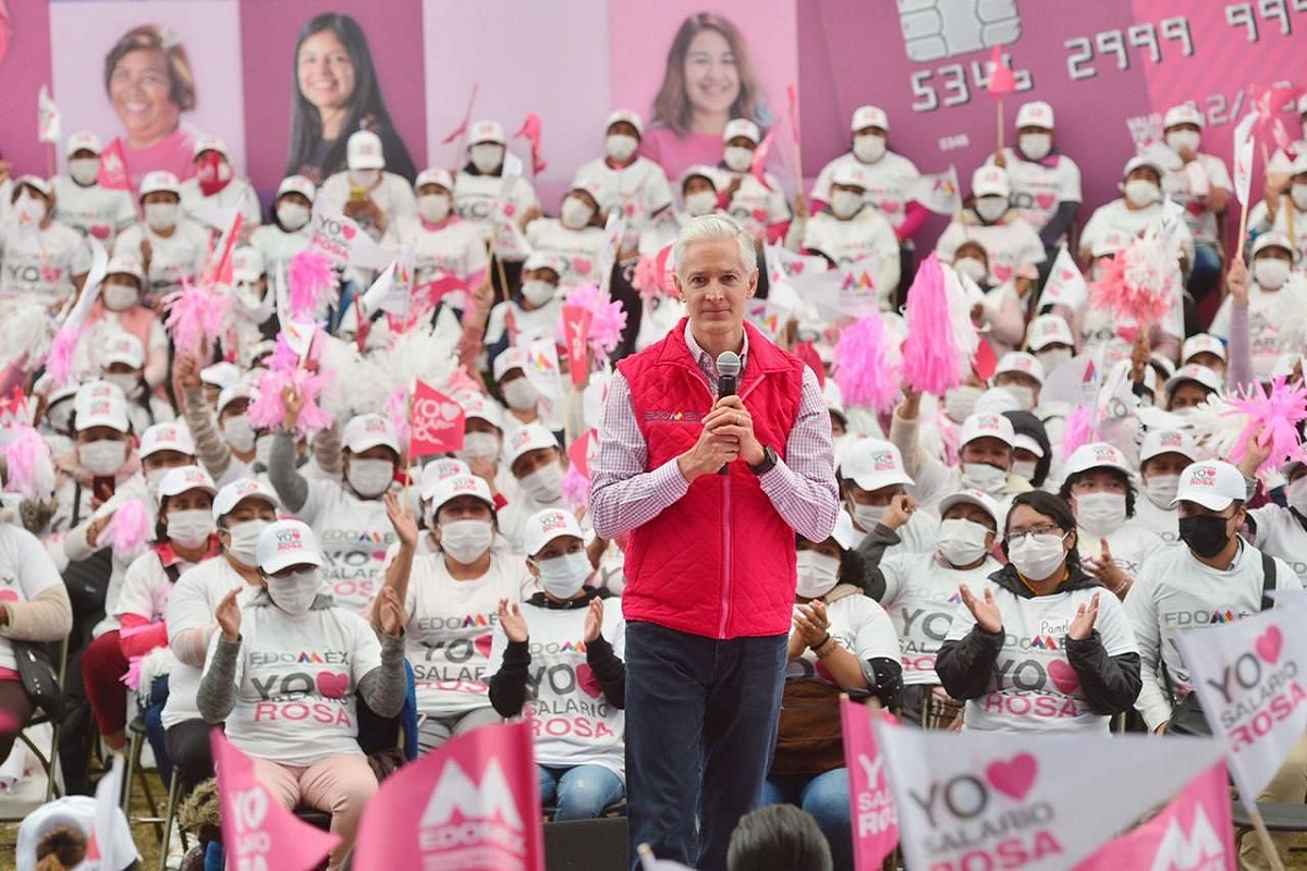 El gobernador del Estado de México, Alfredo del Maza subrayó la importancia del Salario Rosa en su administración.