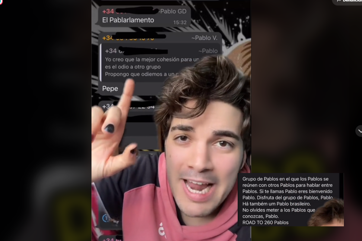 Foto: TikTok/ @pablomeixe | Españoles crean grupo masivo de whatsapp con “Pablos” y ¡tienen su propia constitución!