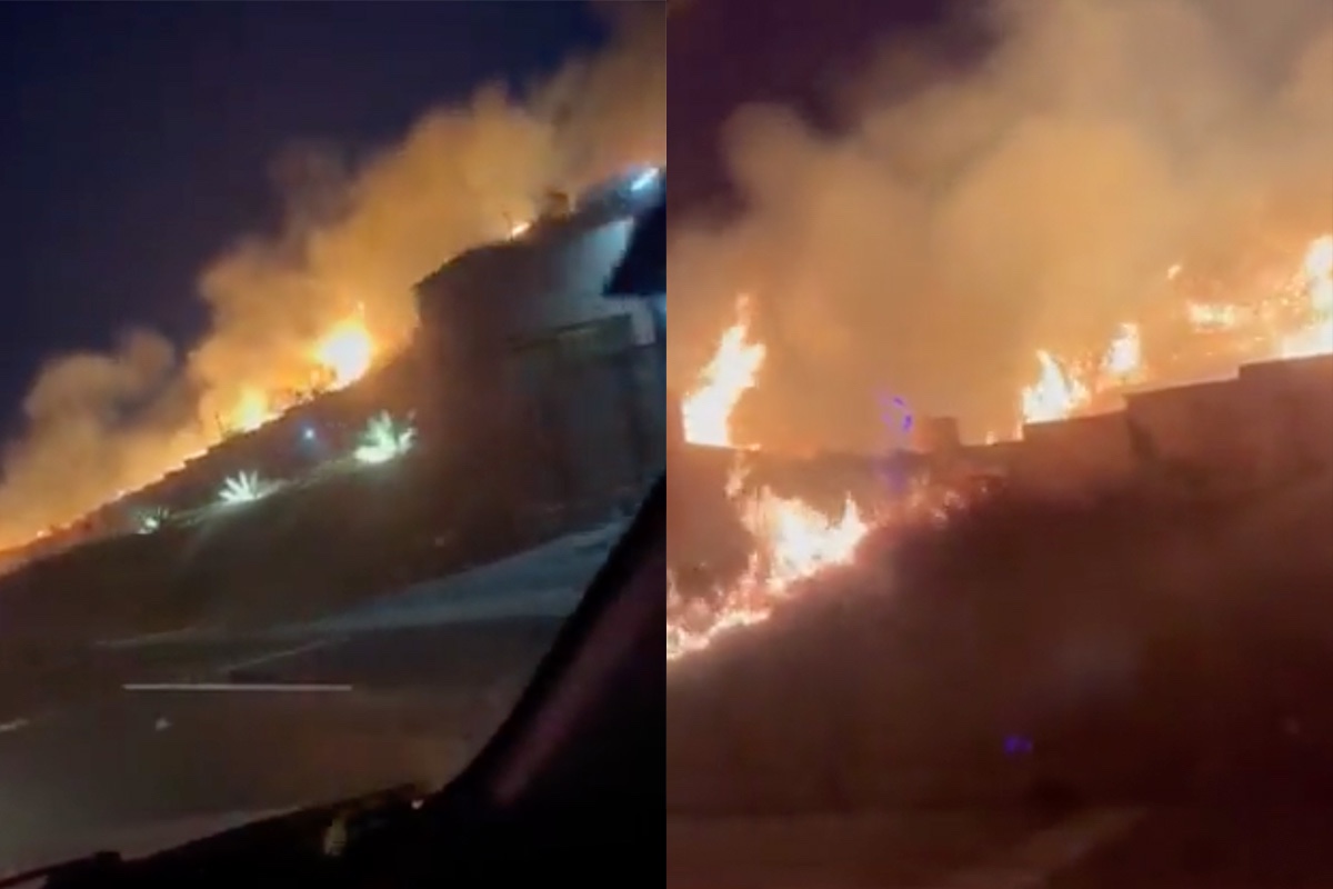 Incendio llega a viñedos de San Miguel de Allende