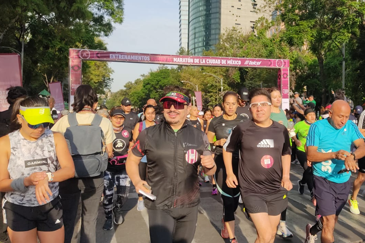 Arrancan entrenamientos por el maratón de la CDMX.