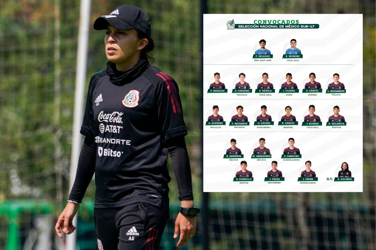 Foto:Twitter/@Miseleccionfem y @miseleccionmx|¡Orgullo! Ana Galindo, primera mujer en dirigir a la Selección Mexicana Varonil