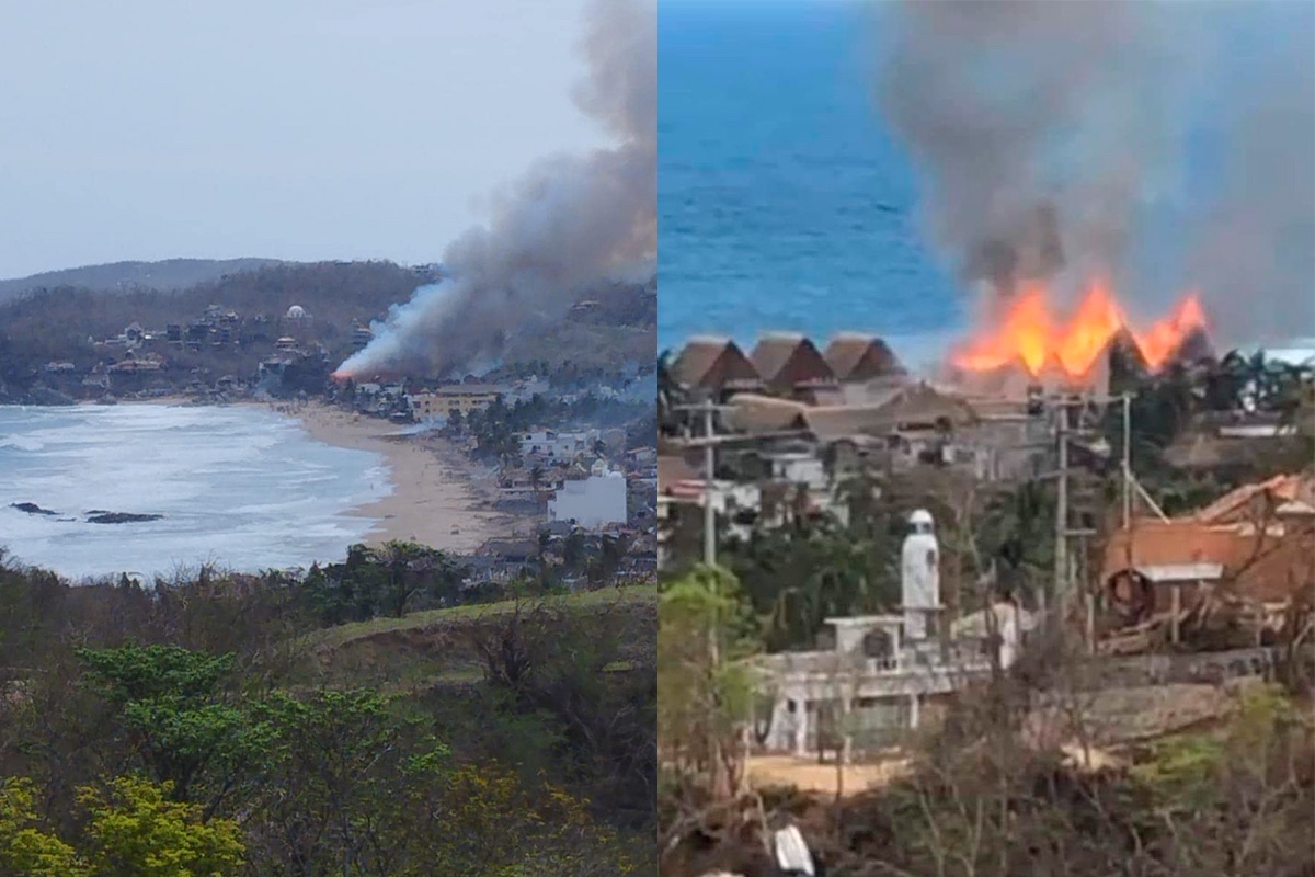 Se incendia hotel Nude de Zipolite, el preferido por influencers 