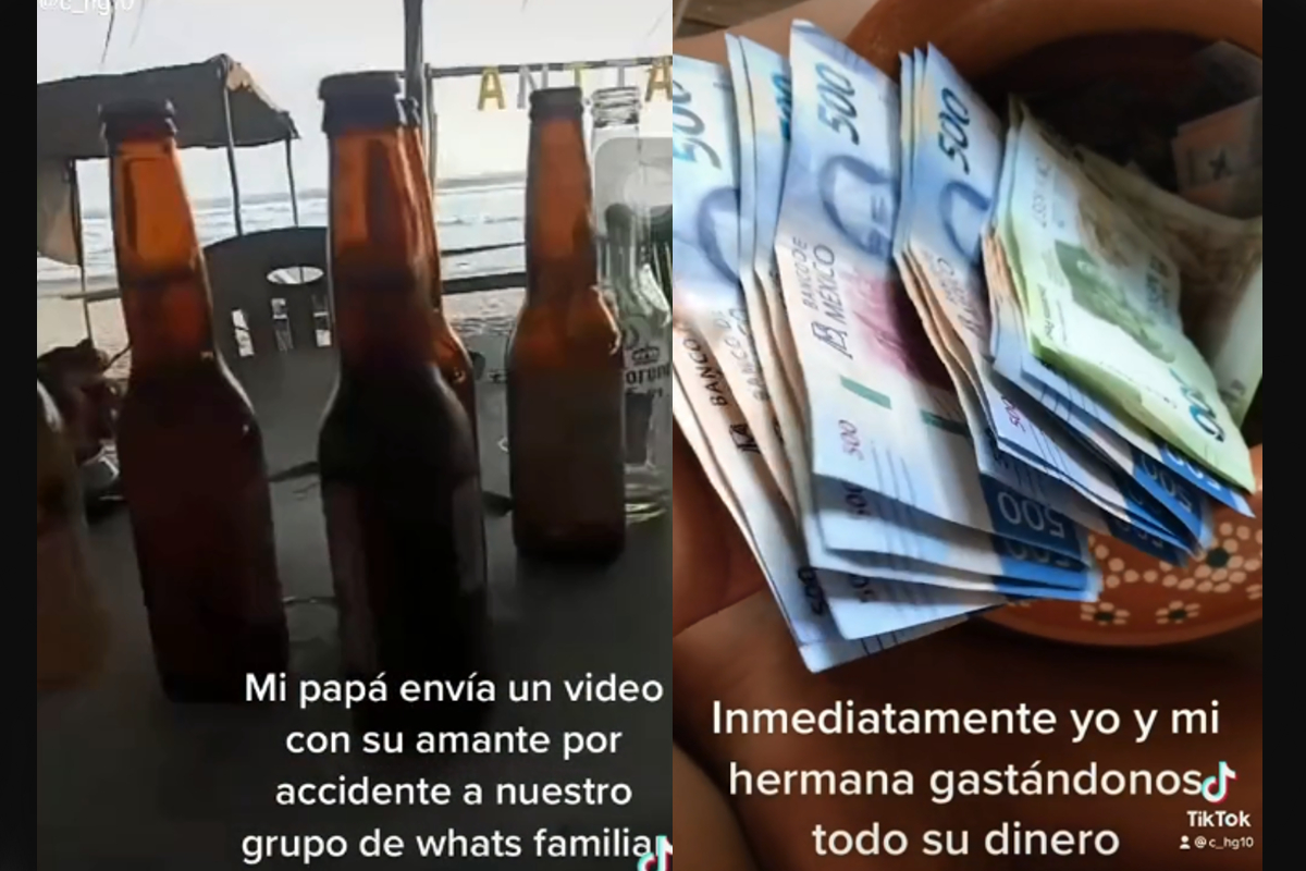 Hija exhibe en TikTok video que su padre envió por error en compañía de su amante