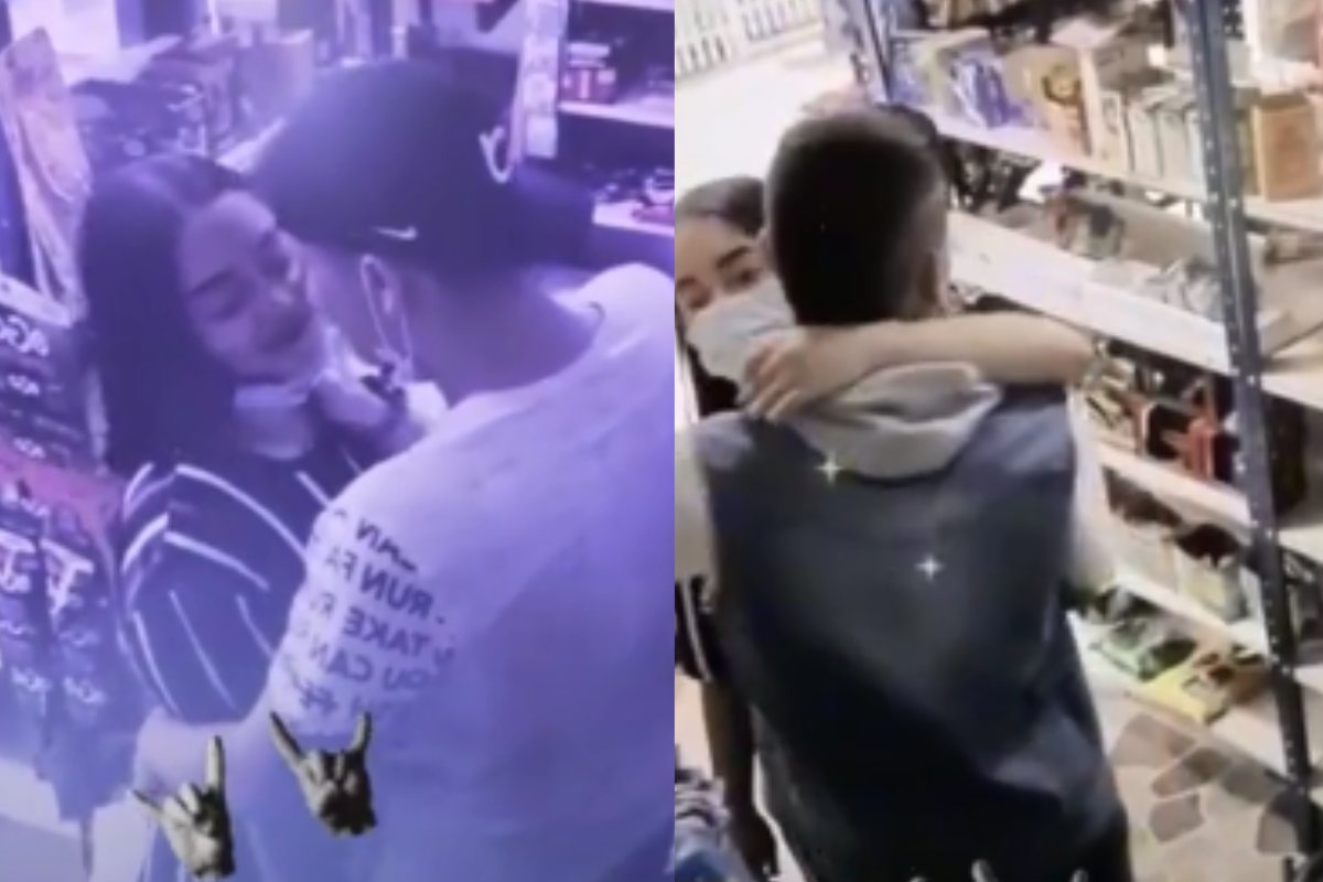 Foto: Captura TikTok | ¡Ni Judas! Captan a joven besando a la novia de su amigo y después abrazándolo