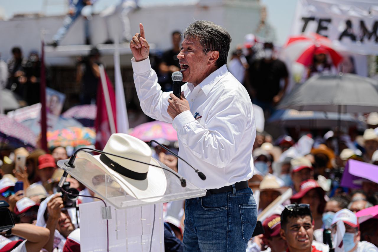 Foto: Cuartoscuro | Como pez en el agua se sintió Ricardo Monreal cuando le gritaron ¡Presidente!