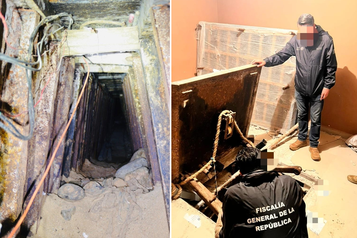 Hallan narcotúnel en vivienda de Tijuana, Baja California.