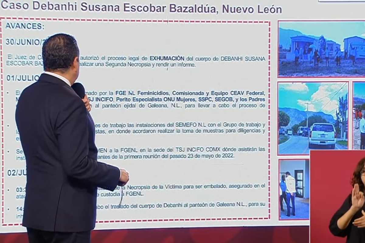 Los resultados a la nueva autopsia del cuerpo de Debanhi Escobar estarán la próxima semana.