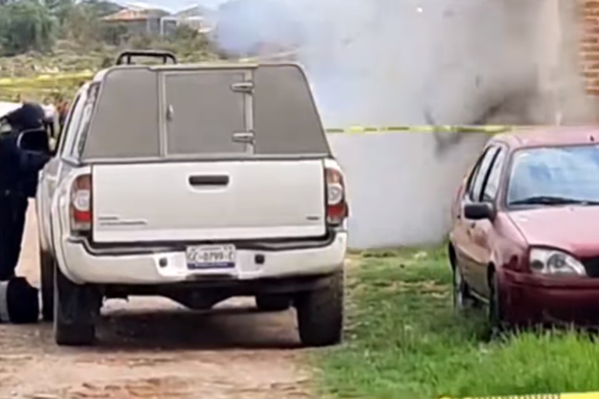 Un reportero grabó el momento en que una granda estalló en una casa de Irapuato.