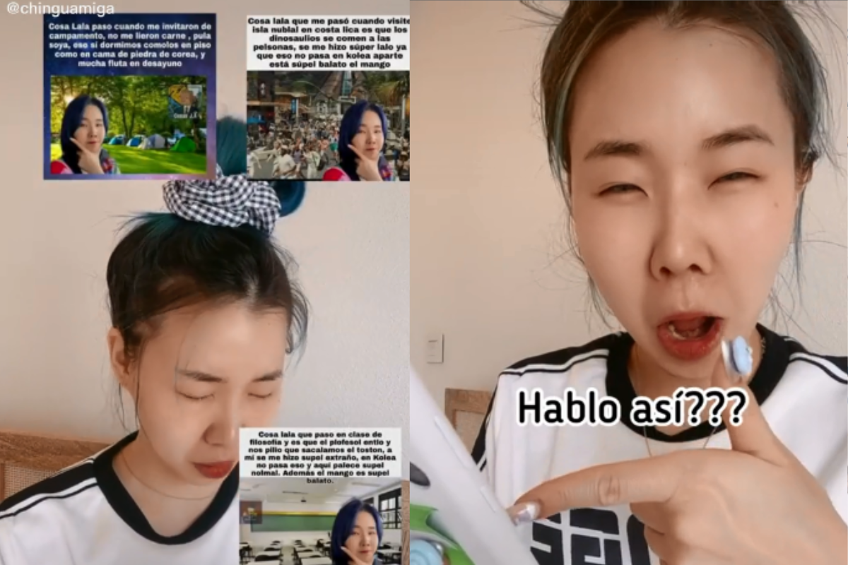 Foto: TikTok/ @chinguamiga | Chingu amiga reacciona a los memes que los mexicanos le han hecho