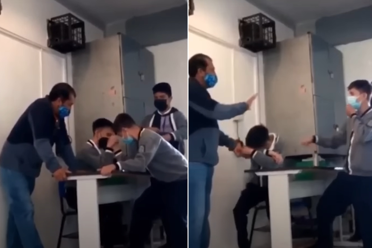 Alumno juega a las "fuercitas" en primaria; termina con el brazo roto.